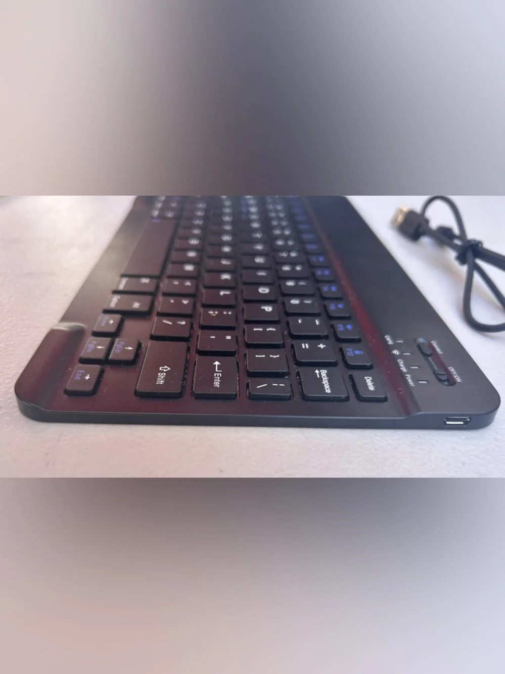 Slim Bluetooth Keyboard Compact iPad iPhone Android Tablet Laptop WiFi TESTED